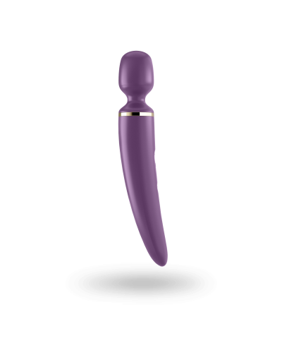Вібромасажер Satisfyer Wand-er Woman (Purple/Gold) водонепроникний, потужний, розмір XXL - Фото №3