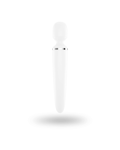 Вибромассажер Satisfyer Wand-er Woman (White/Chrome), водонепроницаемый, мощный, размер XXL - Фото №4