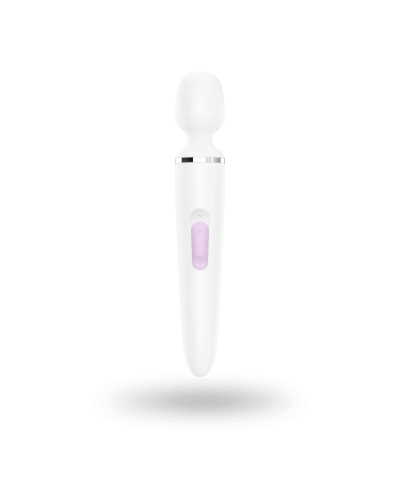Вибромассажер Satisfyer Wand-er Woman (White/Chrome), водонепроницаемый, мощный, размер XXL - Фото №5