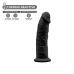 Фалоімітатор SilexD Robby Black (MODEL 2 size 6in), двошаровий, силікон + Silexpan, діаметр 3,5см - Фото №3