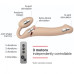 Безремінний страпон з вібрацією Strap-On-Me Vibrating Flesh L, діаметр 3,7 см, пульт ДК, регульовани - Фото №3
