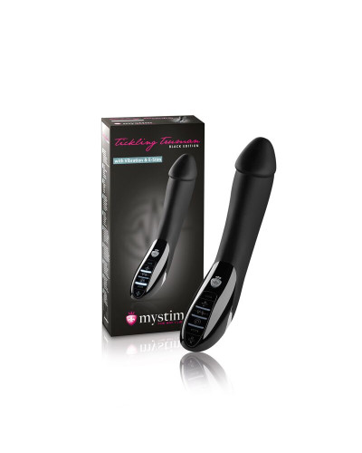 Вібратор з електростимуляцією Mystim Tickling Truman eStim Black, міостимулятор - Фото №11