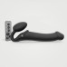 Безремінний страпон з вібрацією Strap-On-Me Vibrating Black L, діаметр 3,7см, пульт ДК, регульований - Фото №1