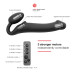 Безремінний страпон з вібрацією Strap-On-Me Vibrating Black L, діаметр 3,7см, пульт ДК, регульований - Фото №2