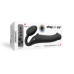 Безремінний страпон з вібрацією Strap-On-Me Vibrating Black L, діаметр 3,7см, пульт ДК, регульований - Фото №6