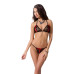 Комплект білизни Passion MELISSA BIKINI S/M, black, ліф зі шнурівкою і трусики стрінги - Фото №1