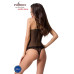 Комплект білизни Passion MELISSA SET S/M, black, ліф-сорочка зі шнурівкою і трусики - Фото №2