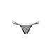 Трусики с завязочками по бокам Passion Exclusive ZITA THONG L/XL, black - Фото №5