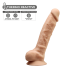 Фалоімітатор SilexD Vetus Flesh (MODEL 1 size 8in), двошаровий, силікон + Silexpan, діаметр 4,2см - Фото №3