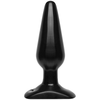 Анальна пробка Doc Johnson Smooth Classic Medium - Black, макс. діаметр 3,8 см