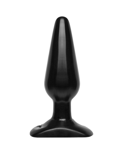 Анальная пробка Doc Johnson Smooth Classic Medium - Black, макс. диаметр 3,8см - Фото №1