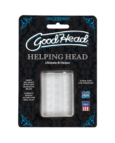 Мастурбатор Doc Johnson GoodHead - Helping Head ULTRASKYN, супер помогалочка для минета - Фото №2