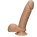Фалоімітатор Doc Johnson The D - Perfect D - 7 Inch With Balls - FIRMSKYN, діаметр 4,5 см - Фото №1
