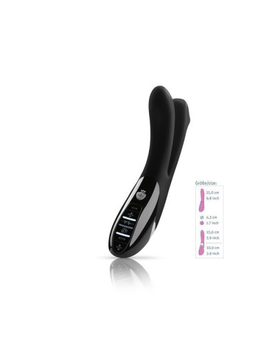 Вибратор двойной с электростимуляцией Mystim Tingling Aparte eStim Black, миостимулятор - Фото №3