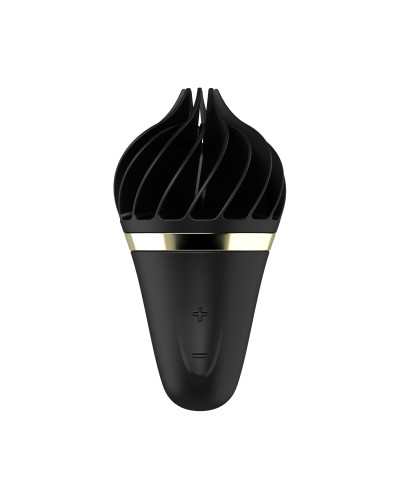 Мороженка-спиннатор Satisfyer Lay-On - Sweet Treat Black/Gold, 10 режимов работы, водонепроницаемый - Фото №1