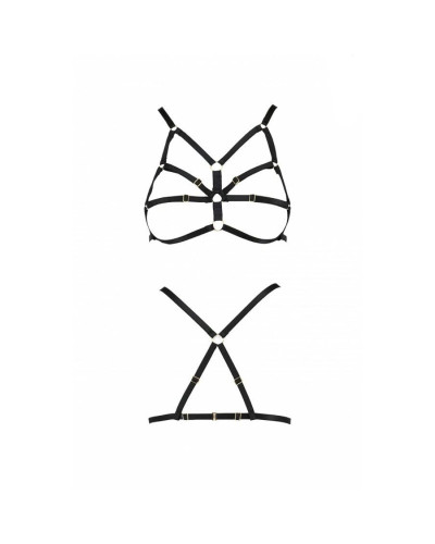 Бюстгальтер-стрепи Passion Exclusive ARMANDA BRA L/XL, black - Фото №5