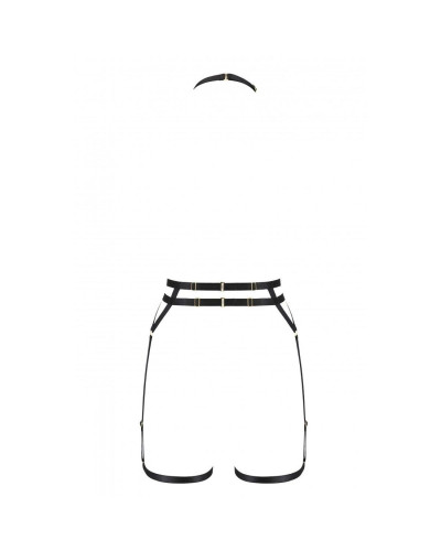 Портупея-стрепи з подвійним ремінцем Passion Exclusive DENIRA L/XL, black - Фото №6
