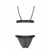 Комплект білизни Passion Exclusive GLAMISS SET S/M, black - Фото №4