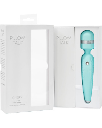 Розкішний вібромасажер PILLOW TALK - Cheeky Teal з кристалом Swarovsky, плавне підвищення потужності - Фото №9