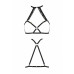Портупея из стреп с кружевом Passion Exclusive LORRY BRA S/M, black - Фото №5