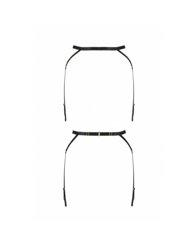 Пояс-стрепи з підв'язками для панчох Passion Exclusive MEGGY GARTER BELT S/M, black - Фото №5