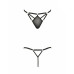 Стринги из стреп Passion Exclusive MEGGY THONG L/XL, black - Фото №5