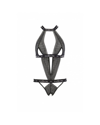Полупрозрачное боди с вырезами Passion Exclusive Mirajane Body black L/XL, black - Фото №5