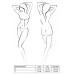 Полупрозрачное боди с вырезами Passion Exclusive Mirajane Body black L/XL, black - Фото №7