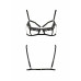 Бюстгальтер-стрепи з мереживом Passion Exclusive SOLON BRA L/XL, black - Фото №5