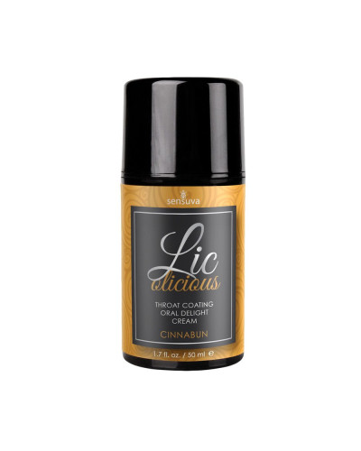 Гель для минета Sensuva Lic-o-licious Cinnabun (50 мл), маслянистый, без сахара - Фото №1