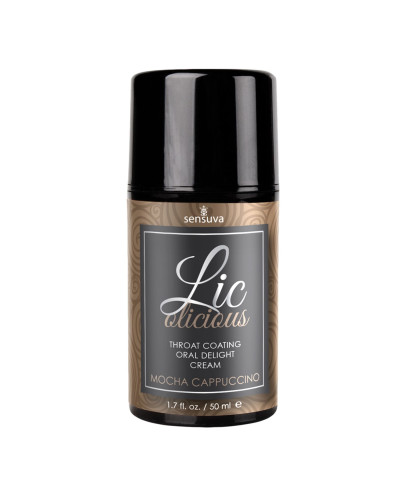 Гель для минета Sensuva Lic-o-licious Cappuccino (50 мл), маслянистый, без сахара - Фото №1