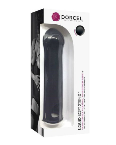 Подовжувальна насадка на член Dorcel LIQUID-SOFT XTEND (до + 3,8см), з кільцем для мошонки - Фото №3