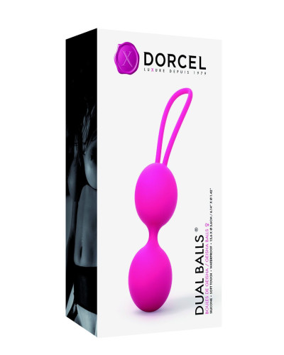 Вагинальные шарики Dorcel Dual Balls Magenta, диаметр 3,6см, вес 55гр - Фото №3