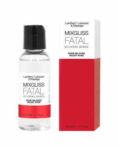 Лубрикант на силіконовій основі MixGliss FATAL - VALVET ROSE (50 мл) з ароматом оксамитової троянди - Фото №2