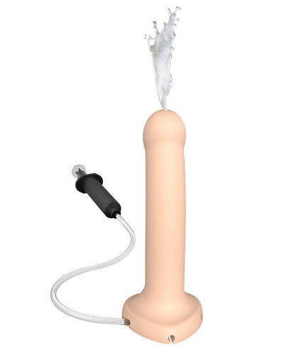 Фалоімітатор, що кінчає Strap-On-Me Dildo Cum Flesh, діаметр 3,6 см, силікон, насадка для страпону - Фото №1