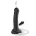 Кончающий фаллоимитатор Strap-On-Me Dildo Cum Black, диаметр 3,6см, силикон, насадка для страпона - Фото №1