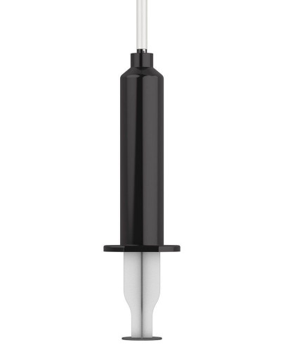 Кончающий фаллоимитатор Strap-On-Me Dildo Cum Black, диаметр 3,6см, силикон, насадка для страпона - Фото №5