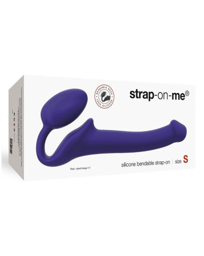 Безремневой страпон Strap-On-Me Violet S, полностью регулируемый, диаметр 2,7см - Фото №3