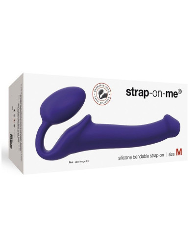 Безремневой страпон Strap-On-Me Violet M, полностью регулируемый, диаметр 3,3см - Фото №3