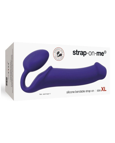 Безремінний страпон Strap-On-Me Violet XL, повністю регульований, діаметр 4,5 см - Фото №3
