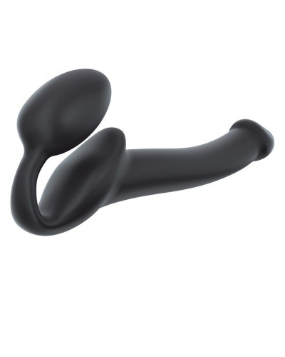 Безремневой страпон Strap-On-Me Black S, полностью регулируемый, диаметр 2,7см - Фото №2
