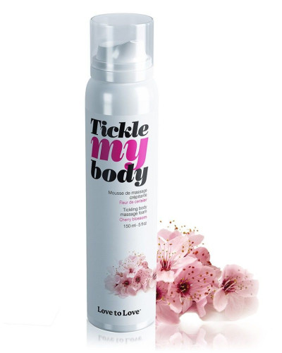 Масажна піна Love To Love TICKLE MY BODY Cherry Blossom (150 мл) зволожувальна - Фото №1