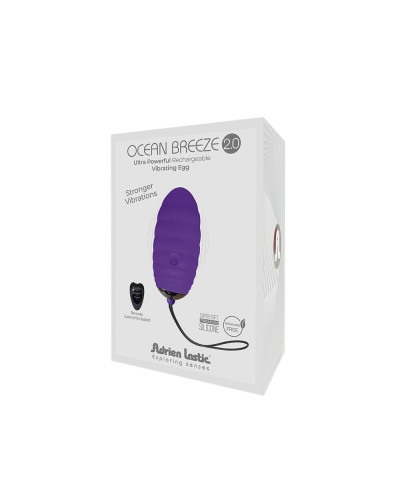 Виброяйце Adrien Lastic Ocean Breeze Purple з пультом ДК - Фото №5