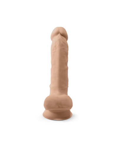 Фаллоимитатор SilexD Tomas Flesh (MODEL 1 size 9in), двухслойный, силикон+Silexpan, диаметр 4,9см - Фото №3