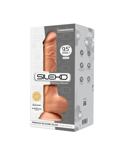 Фаллоимитатор SilexD Kevin Flesh (MODEL 1 size 9.5in), двухслойный, силикон+Silexpan, диаметр 4,5см - Фото №2