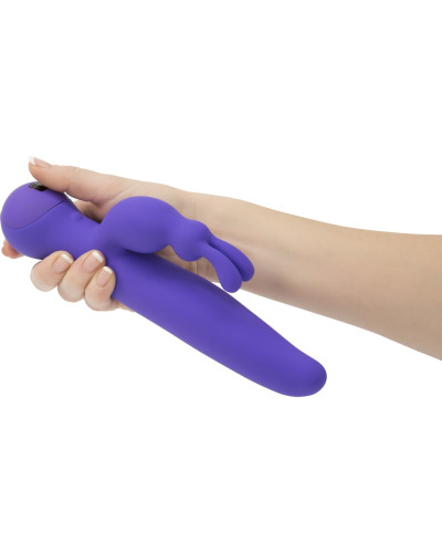 Вибратор-кролик с сенсорным управлением и ротацией Touch by SWAN - Duo Purple, глубокая вибрация - Фото №5