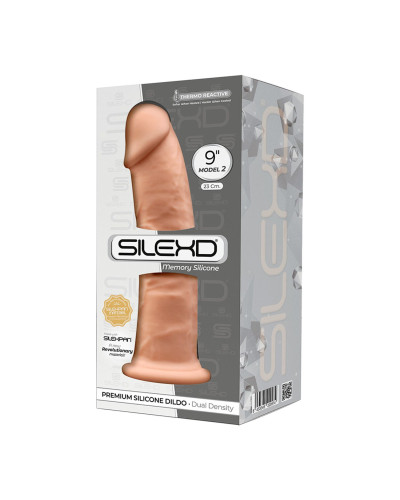 Фаллоимитатор SilexD Oscar Flesh (MODEL 2 size 9in), двухслойный, силикон+Silexpan, диаметр 5,4см - Фото №2