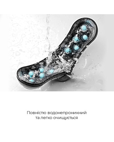 Мастурбатор Tenga Flip Orb Strong — Blue Rush, з можливістю зміни тиску та стимулювальними кульками - Фото №5