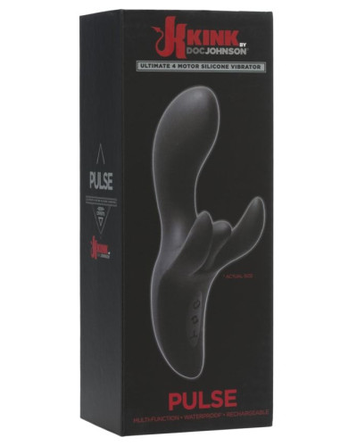 Вібратор-кролик Doc Johnson Kink - Pulse - Ultimate 4 Motor Silicone Vibrator - Фото №4