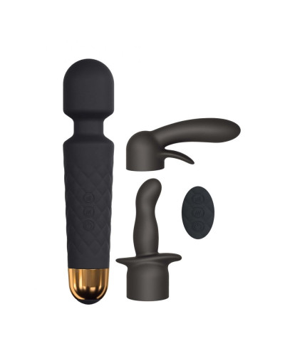 Мини-вибромассажер Dorcel Kit Wanderful с насадками (анальная и вагинальная), водонепрницаемый - Фото №1
